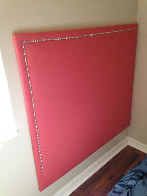 Built a corner headboard.  Used 1/4 inch plywood rather than 3/4 inch that we used when making the King size.  I was going to put "feet" on it but because of the baseboard, it was too far from the wall.  (3/4 inch worked fine when we did that).  We came up with the idea of hanging like a picture instead Colorful Bedrooms, Diy Fabric Headboard, Corner Headboard, Herringbone Headboard, Make Your Own Headboard, Tapestry Headboard, Room Divider Headboard, Door Headboard, Headboard Curtains