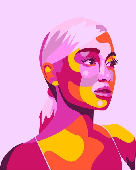 Images Pop Art, Ariana Grande Poster, Portraits Pop Art, Monochromatic Art, L'art Du Portrait, Pop Art Drawing, Ariana Grande Sweetener, Posca Art, Pop Art Portraits