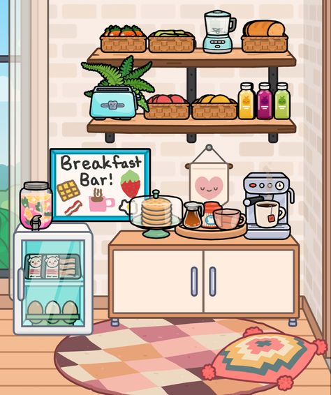 Room Ideas Aesthetic Winter, Toca Boca Room Ideas Aesthetic, Toca Boca Recipes Breakfast, Drawing Avatar, Toca Boca Room Ideas, Boca Recipe, Toca Boca Hair Salon, Toca Boca Room, Toca Life World Aesthetic Pfp