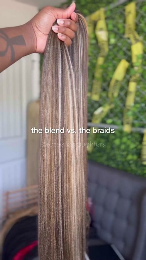 What should we name this mix? Shes giving blonde baddie 😍 #rashellesl... | braids | TikTok Ash Brown Braids Black Women, Mix Blonde Knotless Box Braids, Blonde Braids With Black Roots, Rose Gold Braids Black Women, Ash Blonde Boho Knotless Braids, 4/27/613 Braids, Mixed Blonde Box Braids, Ash Blonde Box Braids, Two Color Knotless Braids