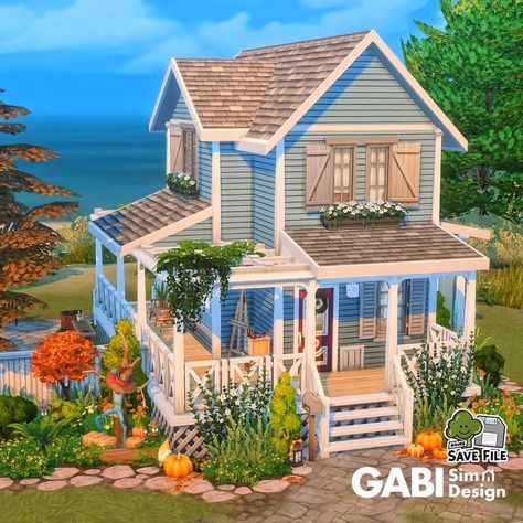 Sims Brindleton Bay House, Sims 4 Cottage Base Game, Brindleton Bay Sims 4 Houses, Ts4 Brindleton Bay House, Vacation House Sims 4, Brindelton Bay Sims 4, Sims 4 Cats And Dogs House, Sims Coastal House, Brindelton Bay House Sims