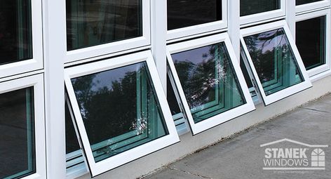 Awning vs. Casement Windows: What’s the Difference? - ~ Different Types Of Windows, Types Of Windows, Window Safety, Aluminum Awnings, Vinyl Replacement Windows, Single Hung Windows, Awning Windows, Louver Windows, Window Projects