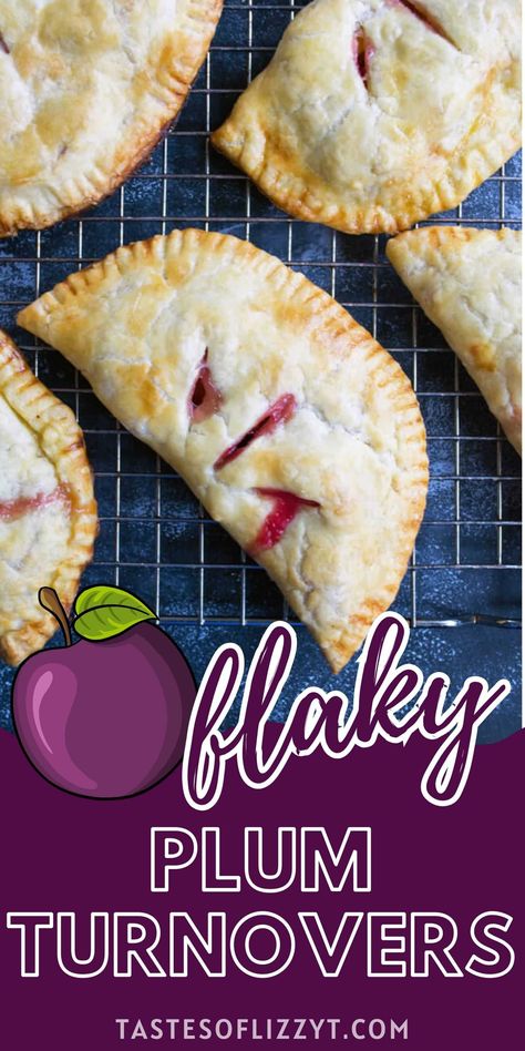 Flaky, hand-held plum turnovers filled with fresh summer plums. It's a great recipe if the kids want to help, because they can each make their own. Plum Dinner Recipes, Peach And Plum Recipes, Recipes With Fresh Plums, What To Make With Fresh Plums, Plum Hand Pies, Plum Desserts Easy, Fresh Prune Recipes, Paleo Plum Recipes, Mirabelle Plum Recipe