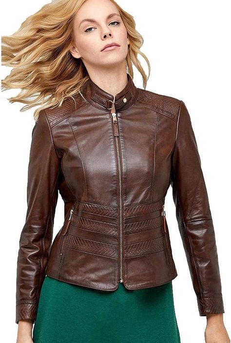 Theory Womens Leather Jackets legendary leather jackets wilson leather jackets women leather jackets Brown Biker Jacket, Cafe Racer Leather Jacket, Stylish Leather Jacket, Womens Biker Jacket, Lambskin Leather Jacket, Us Size 10, Real Leather Jacket, Biker Leather, Stylish Jackets