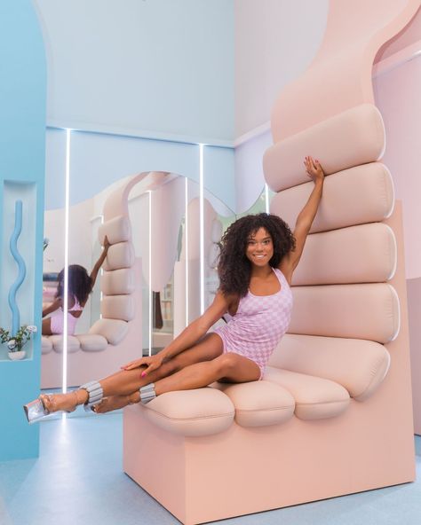 POV - you enter the @bala popup and find your favorite bangle as an oversized lounge chair! 😍 . . . #retaildesign #interiordesign #ringostudio #experientialdesign #balabangles Bala Bangles, Core Training, Experiential, Retail Design, At Home Workouts, Lounge Chair, Bangles, Lounge, Finding Yourself