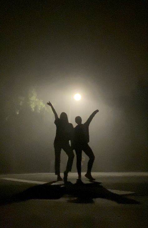 Fog aesthetic, night aesthetic, picture idea, photoshoot idea, cool weather Fog Picture Ideas, Fog Aesthetic, Idea Photoshoot, Photoshoot Idea, Aesthetic Picture, Cool Weather, Two Girls, Night Aesthetic, Photo Shoot