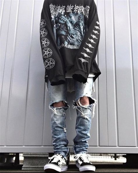 #grunge #aesthetic Edgy Outfits Men, E Boy Outfits, Grunge Outfits Men, Grunge Outfits 90s, Mode Emo, Mode Punk, Mode Grunge, Aesthetic Grunge Outfit, Hipster Man