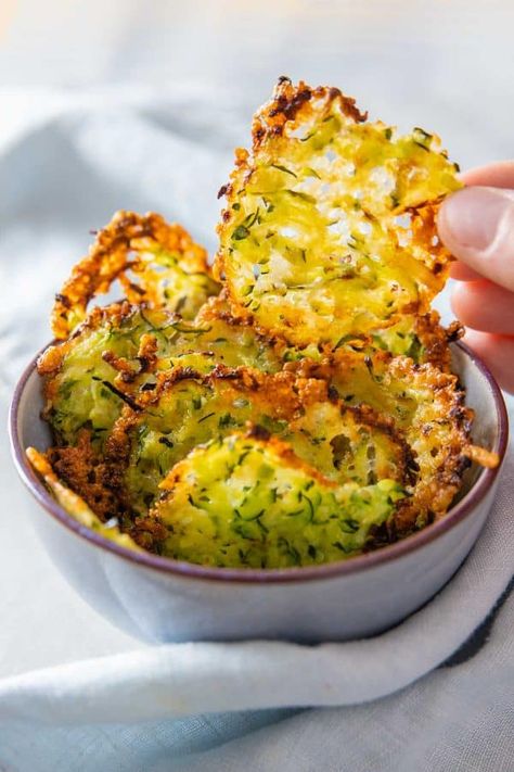 Baked Zucchini Parmesan, Zucchini Parmesan Crisps, Zucchini Cheddar, Zucchini Appetizer, Zucchini Crisps, Zucchini Cheese, Keto Appetizers, Vegetable Chips, Parmesan Crisps