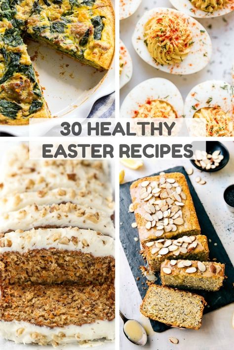 Healthy Easter Brunch, Easter Recipes Ideas, Healthy Easter Dessert, Healthy Easter Treats, Spring Flavors, Healthy Easter Recipes, Easter Food Appetizers, Easter Side Dishes, Easter Appetizers