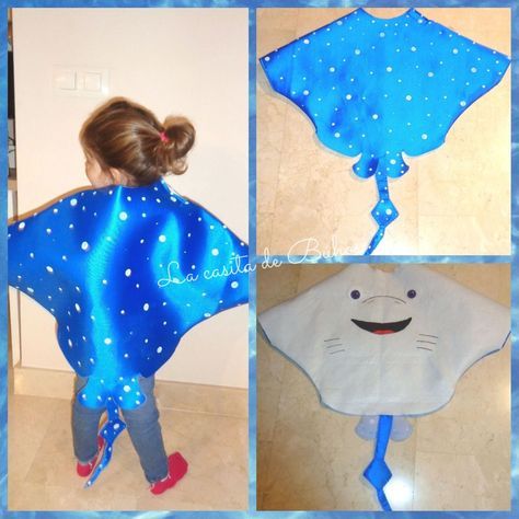 Stingray Costume, Ray Costume, Under The Sea Costumes, Sea Creature Costume, Finding Nemo Costume, Nemo Costume, Sea Costume, Fish Costume, Costume Carnaval