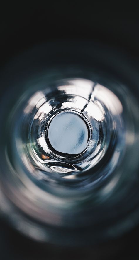 empty bottle Worms Eye View, Water Photoshoot, Brown Bottles, Bottle Top, Empty Bottles, Science Experiments, Top View, Art Direction, Wine Bottle