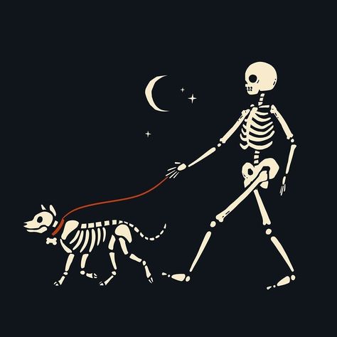 Skeleton Antics I Poster Print - Victoria Barnes-VARPDX203652Z Image 1 Joyful Aesthetic, Halloween Doors, Skeleton Silhouette, Skeleton Poster, Dog Posters, Halloween Digital Art, Funny Vinyl Decals, Skeleton Graphic, Halloween Digital