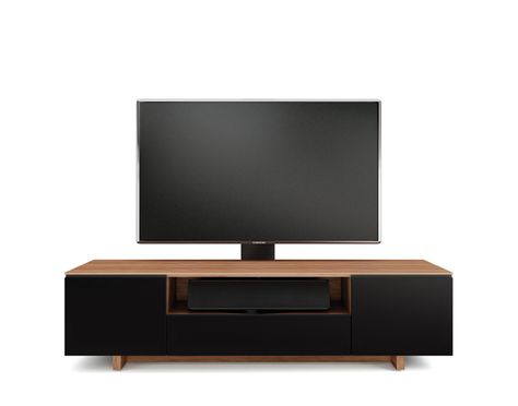 Nora Slim Contemporary AV Cabinet | Flat Panel TV Cabinet | BDI Furniture Slim Tv Stand, Home Theater Cabinet, Contemporary Tv Stand, Home Theater Furniture, Entertainment Cabinet, Television Stands, Large Tv, Flat Panel Tv, Compact Living