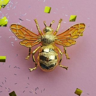 Bill Skinner (@billskinner_studio) • Instagram photos and videos Antler Necklace, Enamel Stud Earrings, Bee Studs, Bee Pin, Bee Jewelry, Bee Brooch, Bee Pendant, Honey Colour, Queen Bee