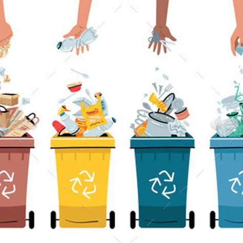 Waste Collection Segregation and Recycling Waste Segregation Poster, Proper Waste Segregation, Segregation Of Waste, Simple Draw, Waste Collection, Poster Making, Recycling, Clip Art, Quick Saves