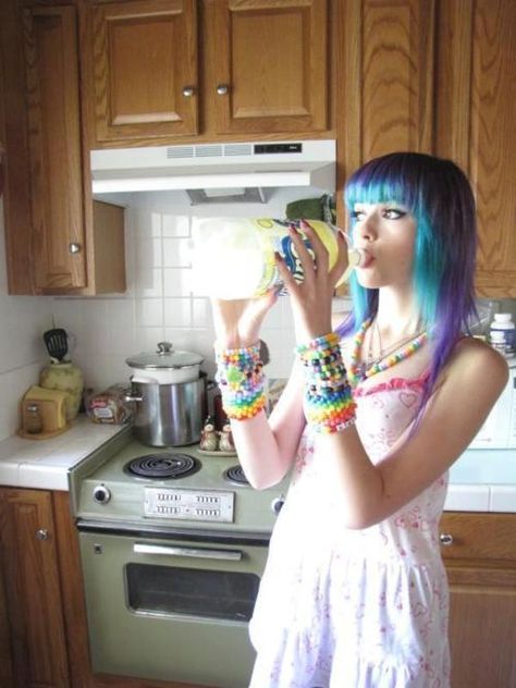 Leda Monster Bunny, Blue Purple Hair, Leda Muir, Alex Dorame, Scene Queens, My Scene, Get A Job, Pink Purple Blue, Girl Online