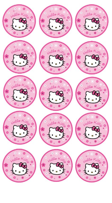 Hello Kitty Cupcake Toppers Printables, Cute Stickers Hello Kitty, Dinning Room Modern, Hello Kitty Printable, Stickers Hello Kitty, Bulb Ideas, Hello Kitty Birthday Theme, Hello Kitty Invitations, Hello Kitty Room Decor