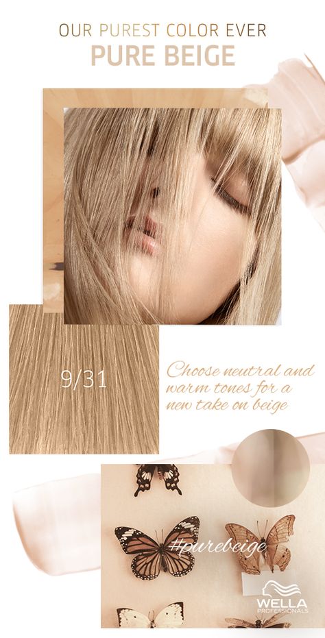 Beige Blonde Hair Color, Wella Toner, Blond Beige, Beige Blonde Hair, Wella Hair Color, Beige Blond, Color Formulas, Professional Hair Color, Hair Color Formulas