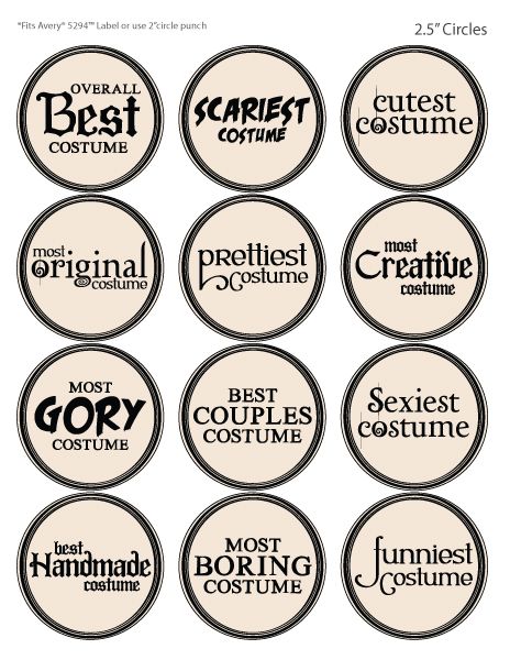 FREE printable Halloween costume contest awards Friday Halloween Costume, Halloween Costume Contest Awards, Friday Costume, Womens Halloween Costume Ideas, Halloween Costume Awards, Halloween Trophies, Friday Halloween, Halloween Prizes, Womens Halloween Costume