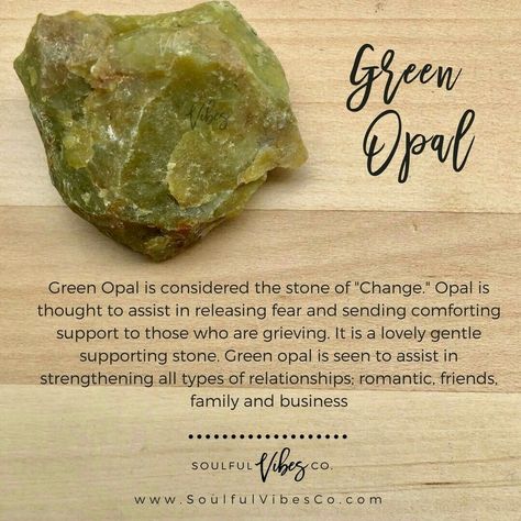 Green Opal Crystal Meaning, Green Opal Meaning, Opal Crystal Meaning, Gem Meanings, Crystal Encyclopedia, Opal Meaning, Color Healing, Prosperity And Abundance, Opal Birthstone