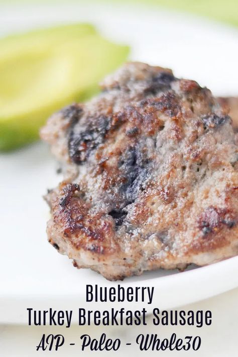 Blueberry Breakfast Sausage, Aip Turkey Recipes, Aip Sausage, Recipes Beef Ground, Keto Dinner Recipes Beef, Aip Paleo Breakfast, Turkey Sausage Recipe, Dinner Recipes Beef, Aip Dinners