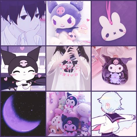 Hello Kitty Moodboard, Kuromi Moodboard, Kuromi Color Palette, Sanrio Moodboard, F2u Moodboards, List Of Aesthetics, Funky Aesthetic, Adopt Idea, Rainbow Aesthetic