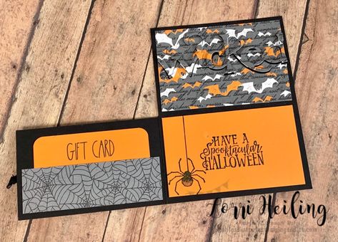 Card Holder Diy, Gift Card Holder Diy, Craft Retreat, Gift Cards Money, Carte Halloween, Christmas Gift Card Holders, Gift Card Boxes, Christmas Gift Card, Money Cards