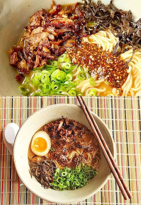 Dinner Protein, Braised Pork Shoulder, Pork Ramen, Asian Dinner, Miso Ramen, Food Lab, Crispy Pork, Shredded Pork, Ramen Recipes