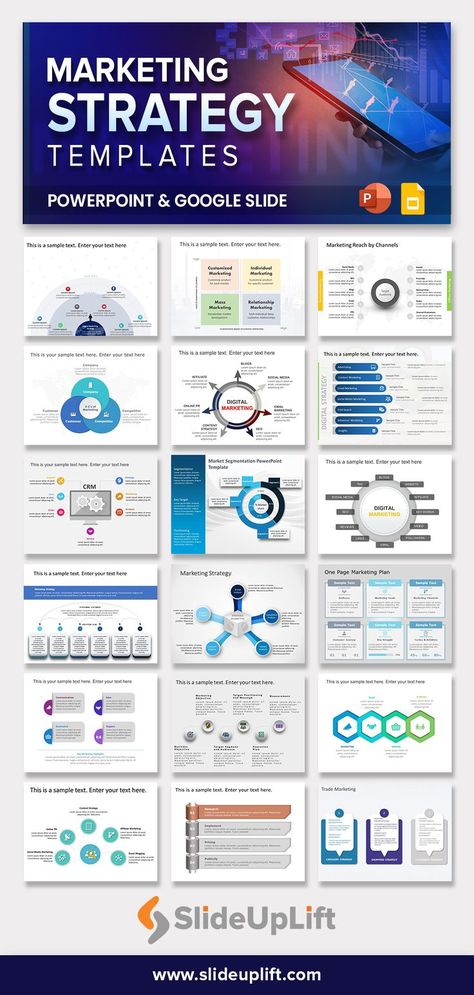 Marketing Strategy Templates Digital Marketing Powerpoint Template, Product Strategy Template, Marketing Slides Presentation, Marketing Powerpoint Templates, Marketing Strategy Plan Template, Market Research Presentation, Marketing Presentation Template, Strategy Planning Template, Strategy Presentation Design