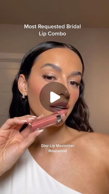 Danielle Estrada on Instagram: "My most requested bridal lip combo 🤍  Follow me on tik tok for this lip combo series and so many makeup videos 🥰 (danielllestrada)" Bride Lip Color Wedding Day, Lip Color For Brunettes, Fair Skin Lip Combo, Wedding Lip Combo, Bridal Lip Combo, Lip Combo For Fair Skin, Danielle Estrada, Bridal Lips, Best Lip Combos