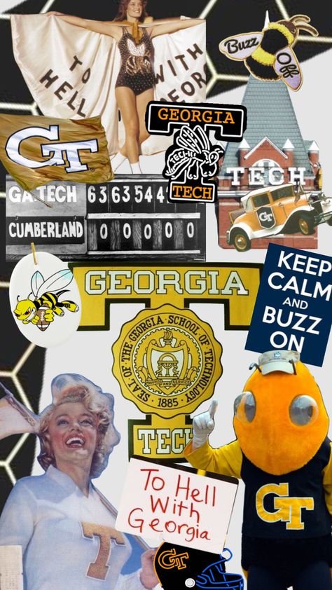 #georgiatech #football #backtoschool Georgia Tech Aesthetic, Senior Szn, Sticker Inspo, Tech Aesthetic, Dream College, Uh Huh, Dream School, Life Plan, 2024 Vision