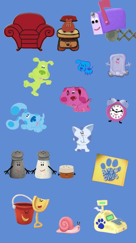 Blues Clues Wallpaper, Blue Clues, Blue's Clues, Blue’s Clues, Blues Clues, Kids Shows, Clue, Color Palette, Blue