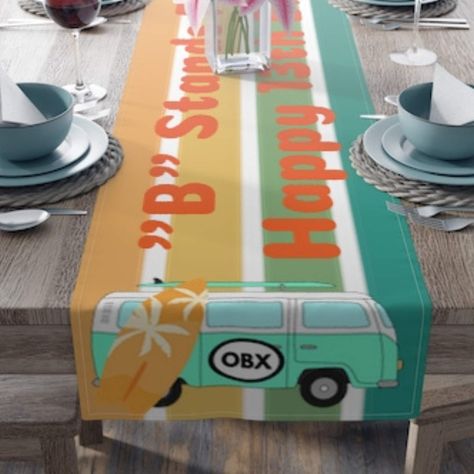 Outer Banks Birthday Party Decorations, Outer Banks Birthday Party Ideas, Outer Banks Party Ideas, Outer Banks Birthday, Outer Banks Birthday Party, Outer Banks Party, Surfer Life, Present Table, Birthday Sleepover