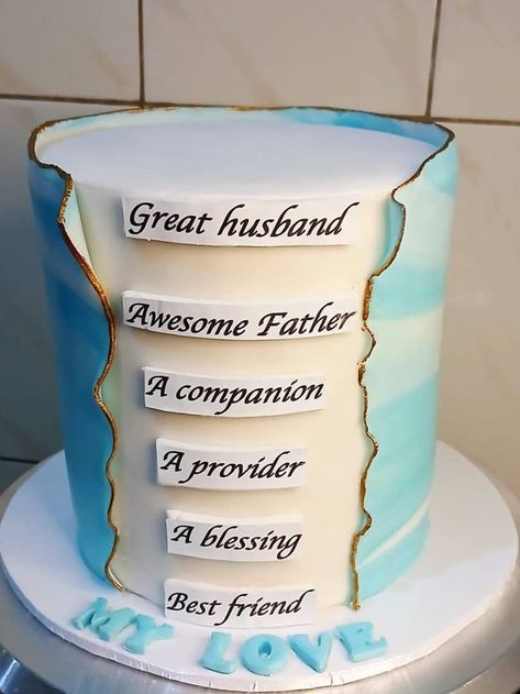 Beautiful Cake Designs For Men, Simple Men's Birthday Cake, Elegant Cake Designs For Men, Cake Idea For Husband Birthday, Cake Design For Men Birthday, Hubby Birthday Cake Designs, 36th Birthday Ideas For Husband, Birthday Cakes For Men Husband, Simple Birthday Cake For Men Ideas