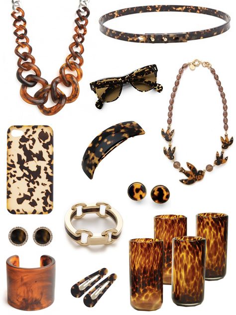 Tortoiseshell Accessories, Tortoise Accessories, My Wish List, A Little Black Dress, Studs Gold, Highball Glasses, Paris Mode, Soft Spot, Printed Jewelry