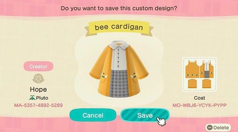 Design Ideas Animal Crossing, Animal Crossing Clothing Codes, Animal Crossing Outfit Codes, Animal Crossing Design Codes Clothes, Design Animal Crossing, Animal Crossing Design Codes, Animal Crossing Design, Acnh Clothes, Hang Tag Design