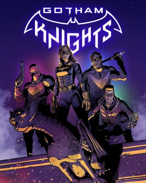 Knights Artwork, Gotham Knights Game, Nightwing Robin, Notes On Instagram, Batgirl Art, Batman Batgirl, Batman Games, Gotham Knights, Knight Games