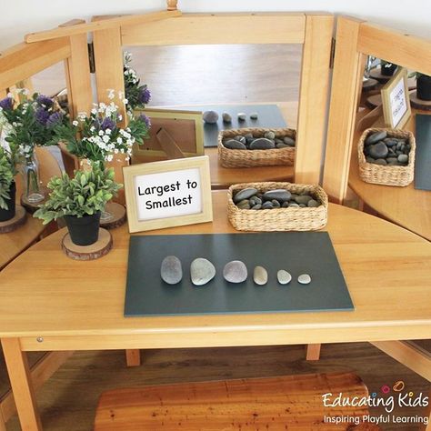 Curiosity Approach Maths Area, Provocation Table, Reggio Emilia Classroom, Curiosity Approach, Outdoor Learning Activities, Reggio Inspired Classrooms, Reggio Classroom, Maths Area, Playful Learning