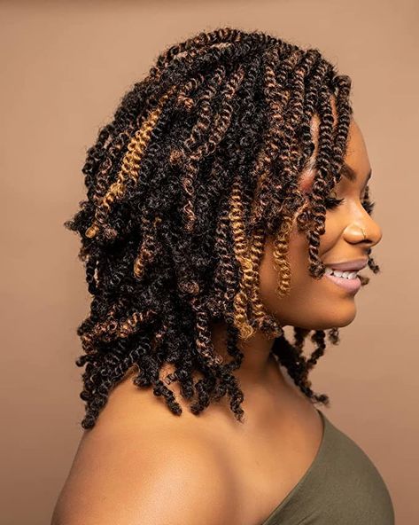 Nubian Twist Hairstyles, Bob Hairstyles Braids, Short Passion Twist, Crotchet Styles, Hair Extensions For Black Women, Angled Hair, Extensions For Black Women, Short Hair Twist Styles, Shaved Side