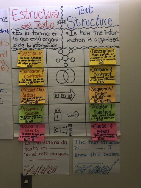 3rd Grade Dual Language Classroom Setup, Cognados Anchor Chart, Spanish Anchor Charts Dual Language, Cross Linguistic Connections, Spanish Math Anchor Charts Dual Language, Dual Language Classroom Set Up, Dual Immersion Classroom, Spanish Phonics, Text Structure Anchor Chart