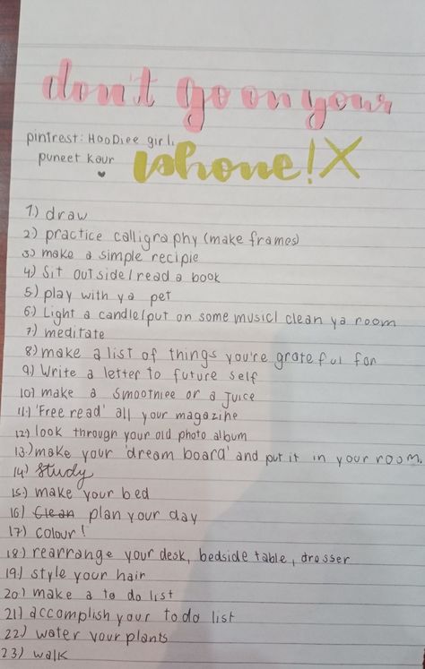 I know most of us during Quarantine have developed dark circles and a lot of other think so here is a reference to what you can do when you shouldn't use Your PHONE!! What To Do Instead Of Being On Phone List, Instead Of Going On Your Phone, Things To Do Over The Phone, Things To Do When Bored Instead Of Phone, Things To Do Other Than Being On Your Phone, What To Do To Get Off Your Phone, What To Do Off Your Phone, Stuff To Do Not On Your Phone, Things To Do Instead Of Going On Your Phone