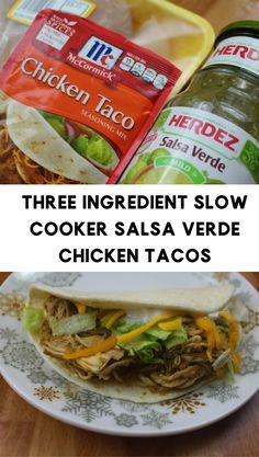 Salsa Verde Chicken Tacos, Slow Cooker Salsa Verde Chicken, Crock Pot Ranch Chicken, Slow Cooker Salsa Chicken, Slow Cooker Salsa, Verde Chicken, Chicken Tacos Crockpot, Salsa Verde Chicken, Crock Pot Tacos