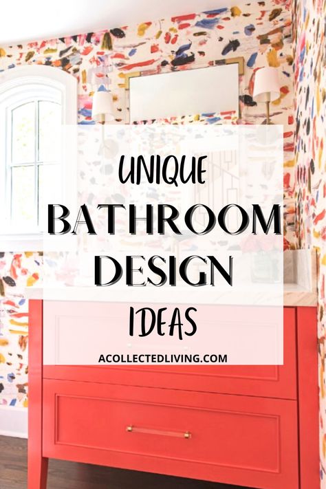 Fun Bathroom Design Ideas, Bright Bathroom Tiles, Fun Bathroom Lighting, Bold Color Bathroom Ideas, Abstract Bathroom Ideas, White Bathroom Colorful Accents, Bright Colorful Bathroom Ideas, Bright Blue Bathroom Walls, Blue Walls Bathroom Ideas