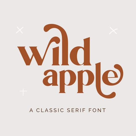 Wild Apple Serif Font - Retro Font - Groovy Font - Modern Font - Cricut Fonts - Procreate Fonts - Logo Font - Handwritten Font - Swash Font by BeyondMuse on Etsy Typography Design Handwritten, Web Font Combinations, Mid Century Font Alphabet, Canva Fonts For Shirts, Masculine Fonts For Men, Witchy Fonts Canva, Cute Bold Fonts, Boho Font Pairings, Fun Adobe Fonts