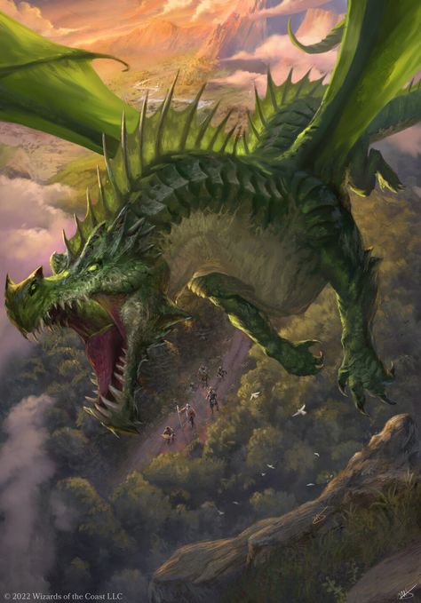 ArtStation - Dragon Society Dragon Ideas, Mythical Monsters, Beast Creature, Dnd Dragons, Dnd Monsters, Dragon Pictures, Green Dragon, Fantasy Creatures Art, Fantasy Monster