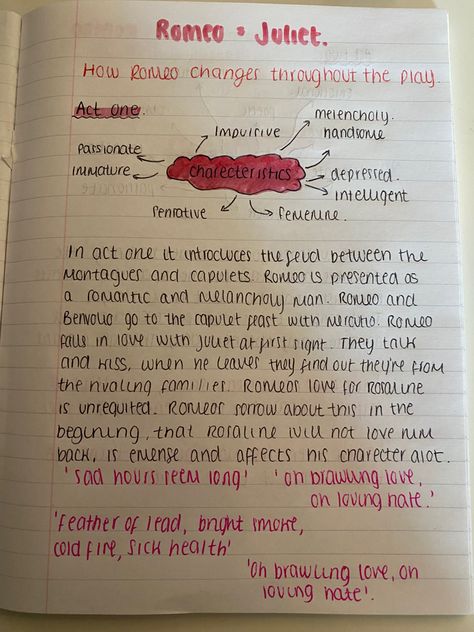 romeos charecteristics in act one, what happened in act one, quotes from act one, romeo and juliet, gcse, english literature Romeo And Juliet Gcse Revision Notes, Gcse Romeo And Juliet, Romeo And Juliet Essay, Romeo And Juliet Mind Map, Gcse Romeo And Juliet Revision, English Literature Flashcards, Romeo And Juliet Book Annotations, English Revision Notes Romeo And Juliet, Romeo And Juliet Quotes Gcse