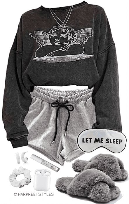 LET ME SLEEP Outfit | ShopLook Vestiti Edgy, Mode Grunge, Mood Clothes, Cute Lazy Day Outfits, Cute Lazy Outfits, Lazy Outfits, Tomboy Style Outfits, Lazy Day Outfits, Causual Outfits