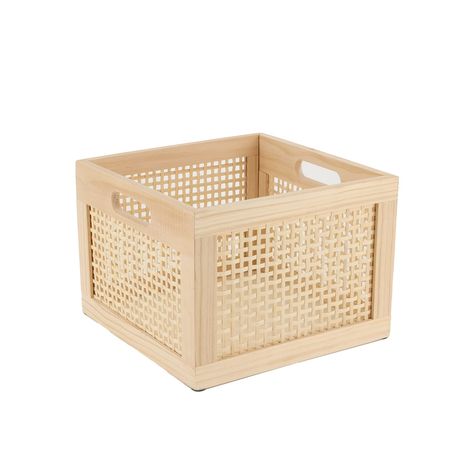 Shelf Cube, Alaska House, Cube Storage Baskets, Cube Storage Organizer, Basket Wood, Home Office Closet, Office Closet, Square Basket, Wooden Closet