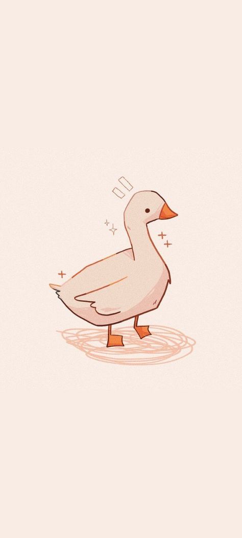 Goose Iphone Wallpaper, Goose Phone Wallpaper, Ducks Wallpaper Aesthetic, White Duck Wallpaper, Duck Wallpaper Ipad, Goose Background, Pink Animal Wallpaper, Cute Aesthetic Designs, Duck Wallpaper Iphone