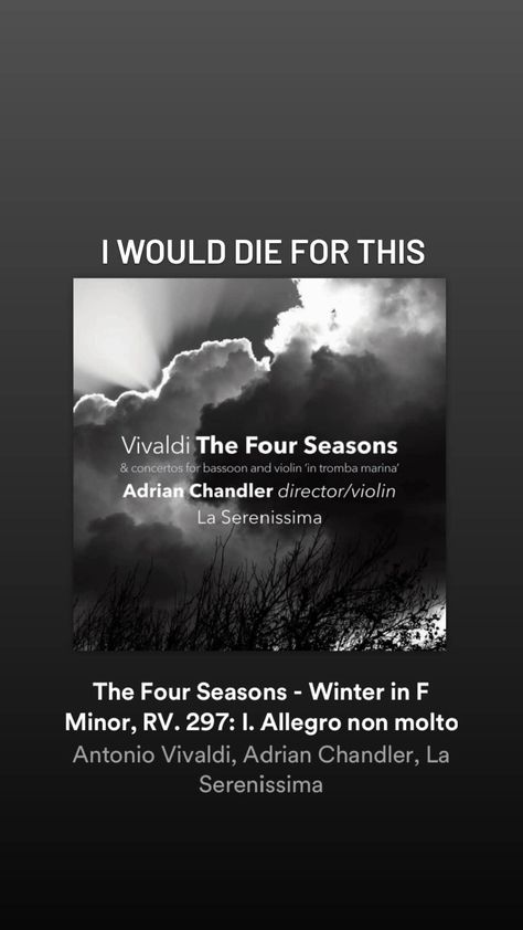 Vivaldi Four Seasons, Vivaldi Winter, Bassoon, Four Season, The Four, Four Seasons, Rv, Poetry, Vinyl